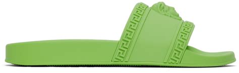 versace slides green|versace slides women sale.